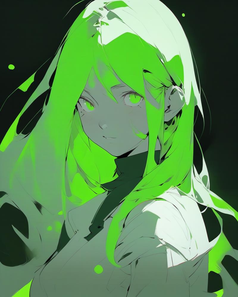 02787-2115043355-1girl, monochrome, flat green, long hair, upper body.png